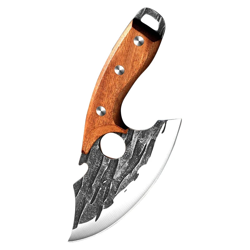 Hand Forged Kitchen Knives Stainless Steel Butcher Meat Cleaver Sharp Boning Knife Cutting Knife Kitchen Fruit Slicing Knife