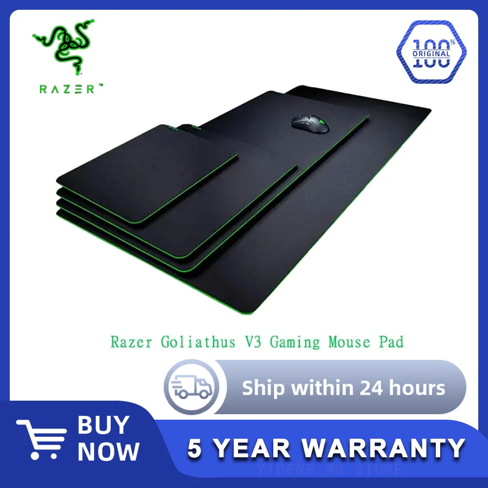 Razer Goliathus V3 Gaming Mouse Pad with Anti - slip Design, Fabric Surface for E - sports and PC Games