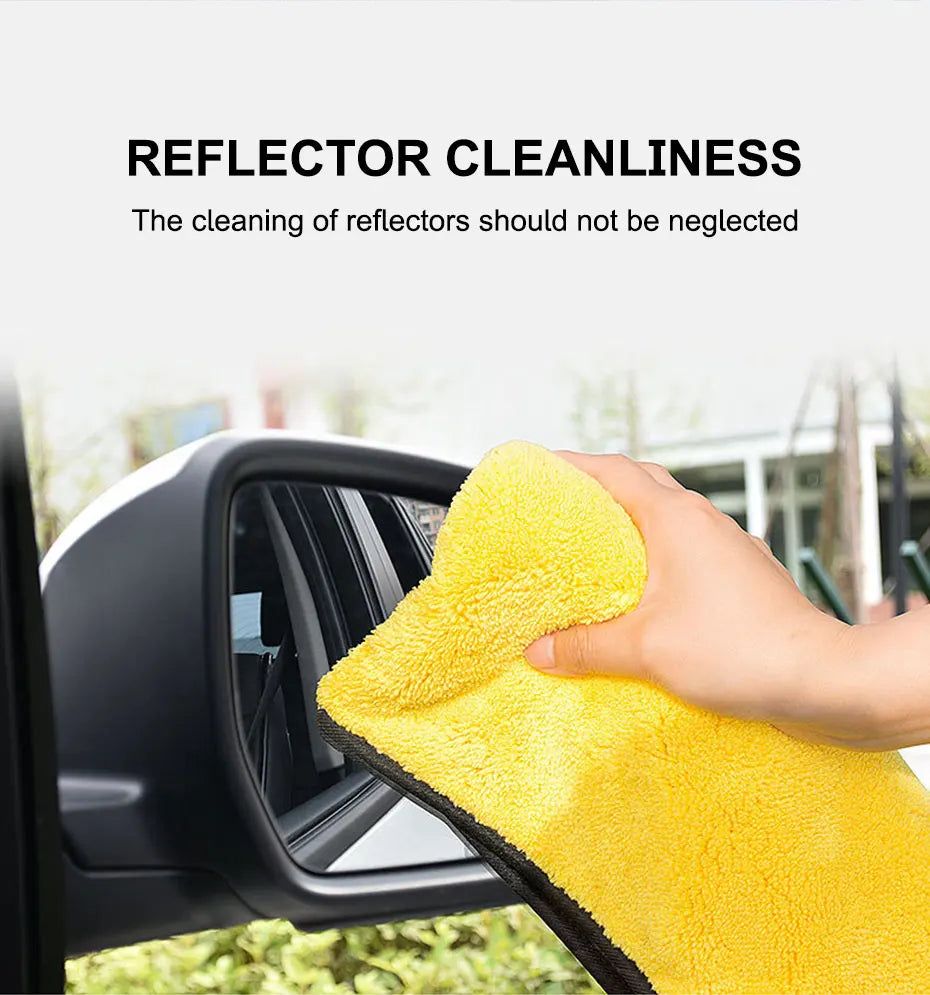 SEAMETAL Microfiber Car Washing Towel 400GSM Double-Sided Coral Velvet