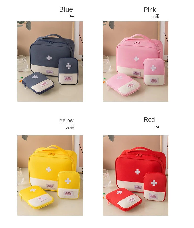 3 Pcs/set Portable Medical Storage Bag First Aid Kit Organizer Home Outdoor Travel Bag