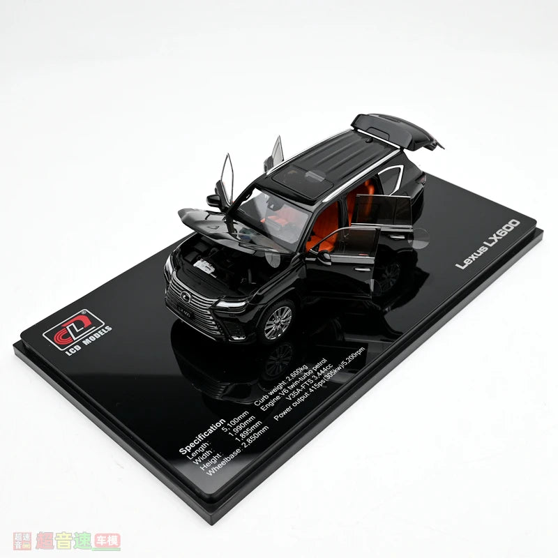 Lexus Lx600 Suv 1:43 Scale Die-Cast Model Full-Open Alloy Miniature Car