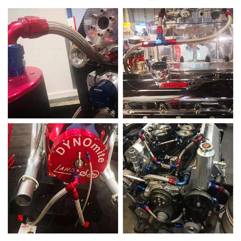 5 Meters AN3 AN4 AN6 AN8 AN10 AN12 Universal Racing Hose 304 Stainless Steel Braided PTFE Brake Hose Fuel Oil Line Cooler Pipe