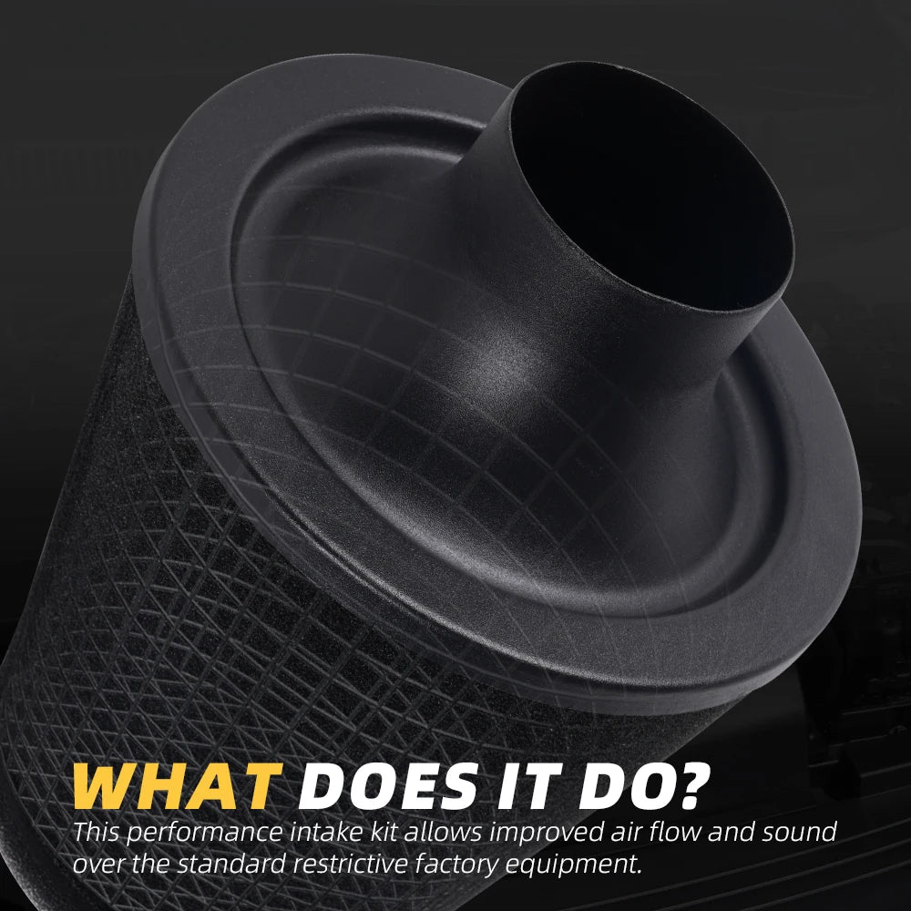 MUGE-3"76mm Universal High Flow Inlet Foam Air Filter Cleaner Cold Air Intake Cone