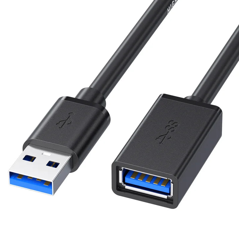 0.5/1/2/3/5 M USB Extension Cable 3.0 Data Cord For Laptop TV SSD USB 3 0 Male to Female