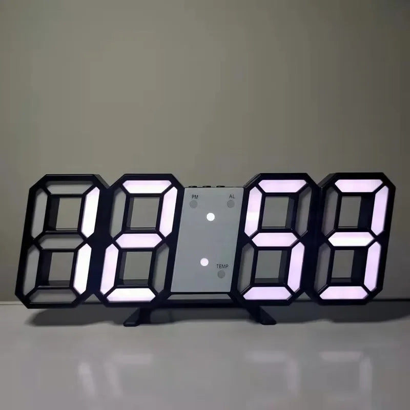 Electronic Digital Wall Clock Living Room Bedroom Decoration Decor Watches