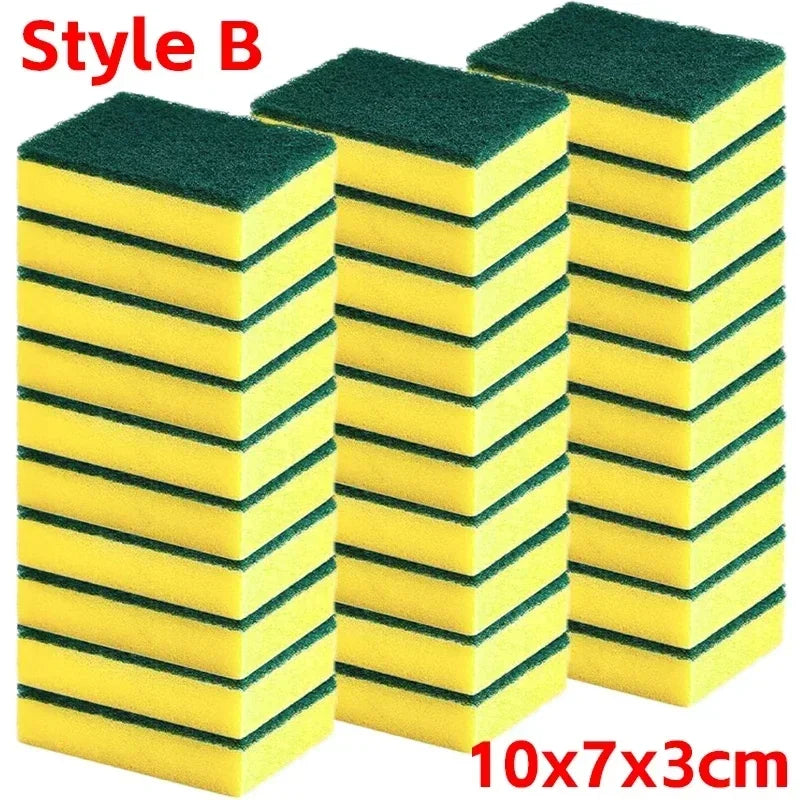 Highly absorbent double-sided sponge magic cleaning