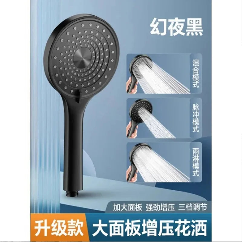 10 Inches Supercharge Shower Head Set 3 Modes High Pressure Rainfall Bathroom Shower ﻿