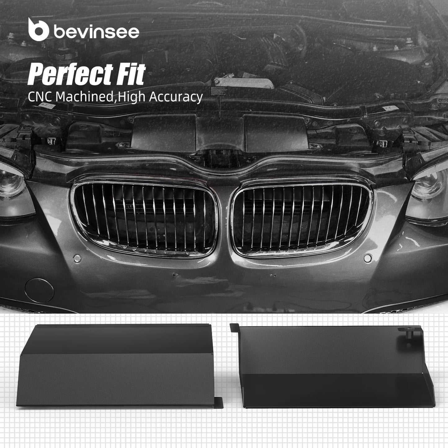 QT Aluminum Air Intake Scoops Air Inlet For BMW E92 323i 325i 328i 330i 335i 335d 2010 2011 2012 2013