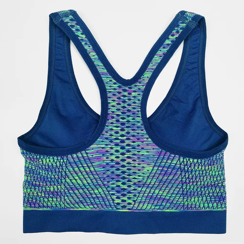 Women Sports Bra Front Zipper Sports Bra Breathable Shock-proof Underwear High Impact Yoga Bra Running Vest Fitness Workout Tops