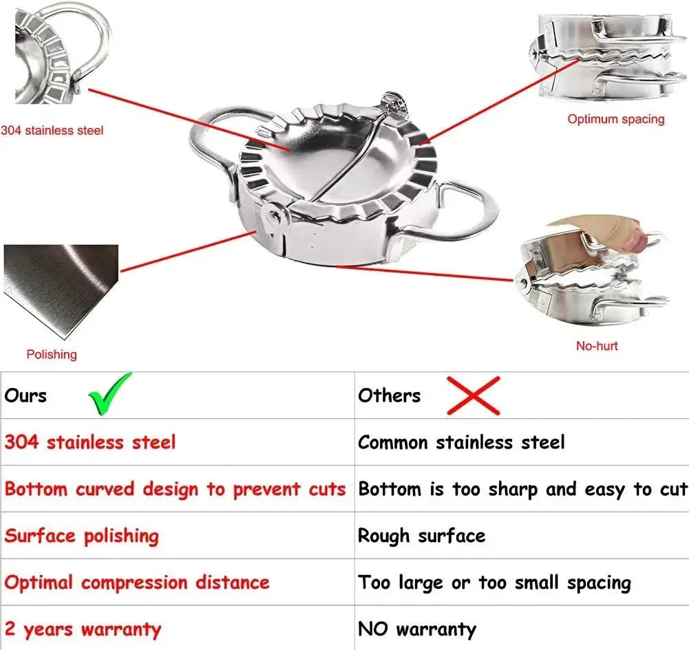 Stainless Steel Dumpling Maker Dumpling Skin Mold Ravioli Maker Press Pie Making Press Wrapper Pastry Maker Kitchen Accessories