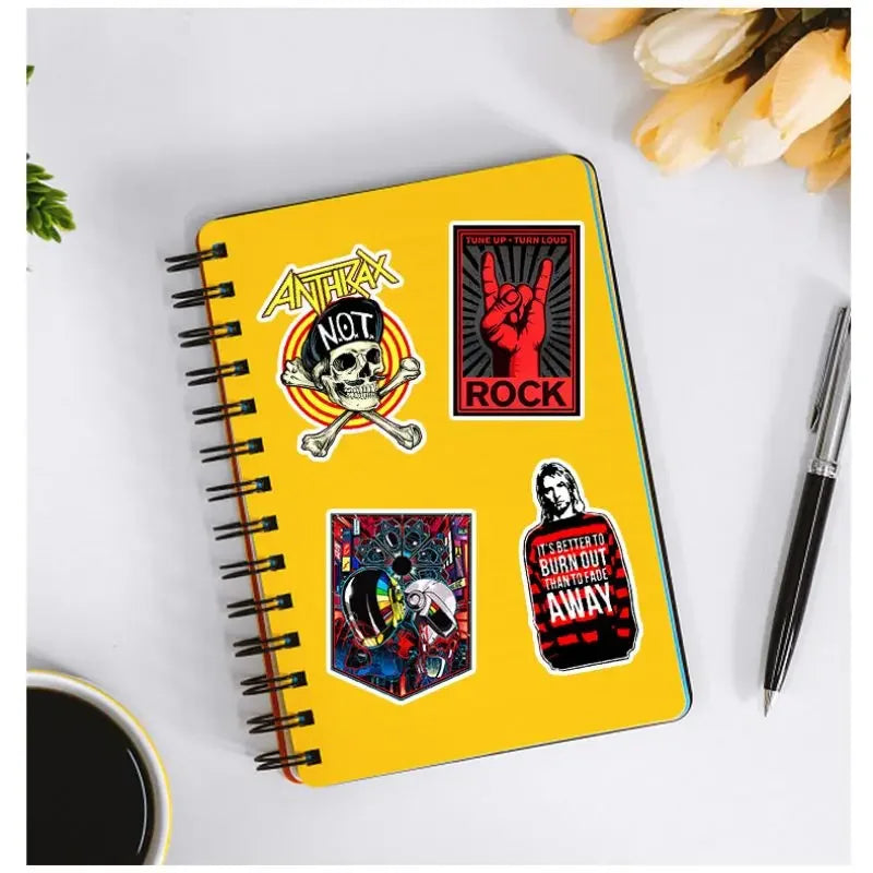 Rock Band Music Stickers Aesthetic Art Decal Collection