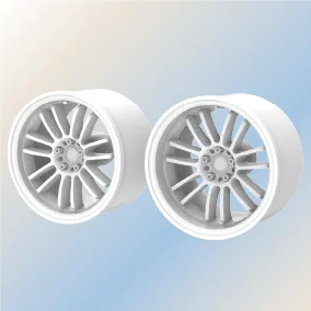 1/64 TC4 ZE40 G025 Toy 9.8mm Wheels with Rubber Tires Cast Model Car Modified Parts 1 set