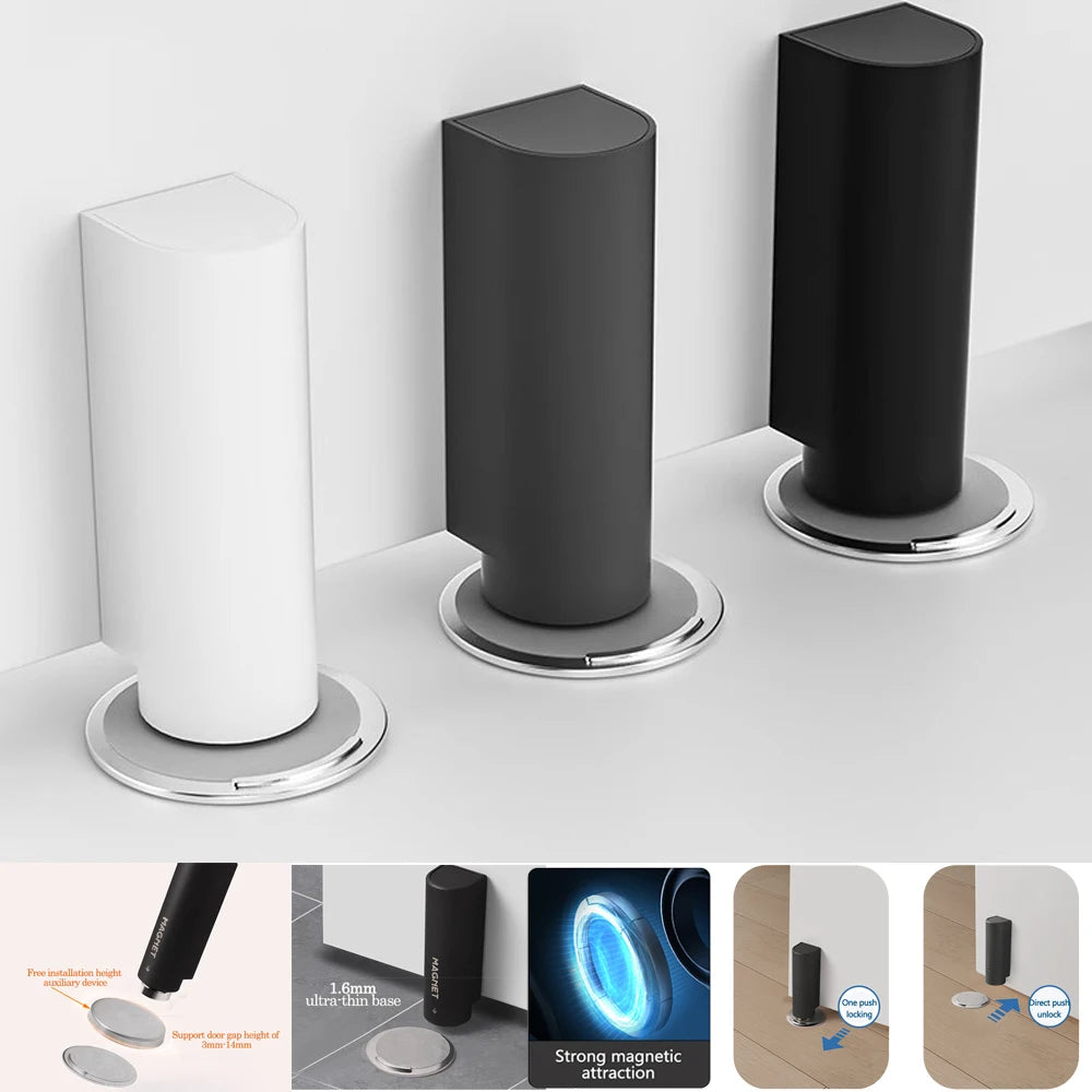 Door stop magnetic Door stopper nail free Door base door hardware