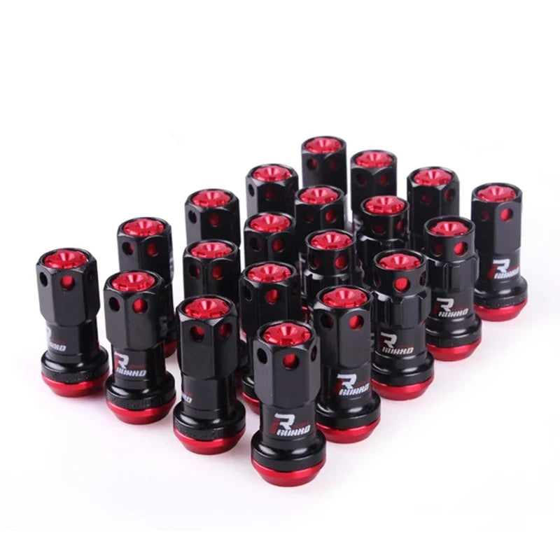 2025 NEW High Quality R40 Style Steel Racing Wheel Lug Nuts Racing Composite Lock Lug Nuts with Security Key M12x1.5/1.25
