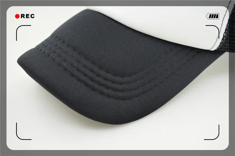 Funny Car Baseball Trucker Caps Men Cool Caps Oiling Refuel Hip Hop Summer Mesh Hat Driver Car Racing Fans Caps for Men