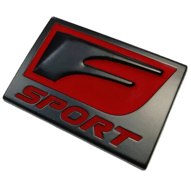 3D Lexus Metal Black Red FSPORT Logo Car Badge Rear Luggage Decal