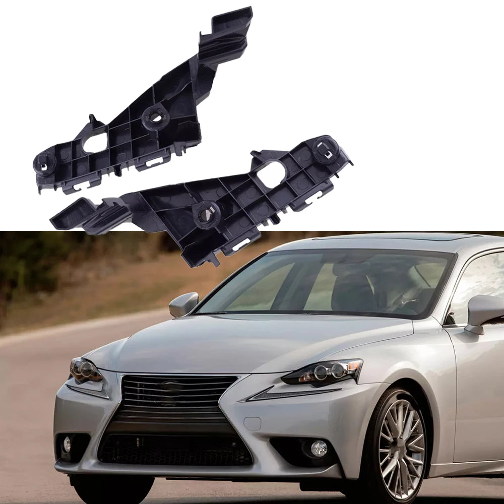 Front Left & Right Bumper Support Bracket Retainer For Lexus IS250 IS350 2014 2015 52535-53030 52536-53030