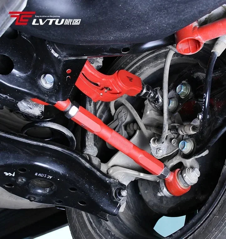 LVTU 98-05 Hot sell Red Adjustable Rear lower Camber Kit Control Arm Tension Rod For LEXUS IS200/GS300/SC430