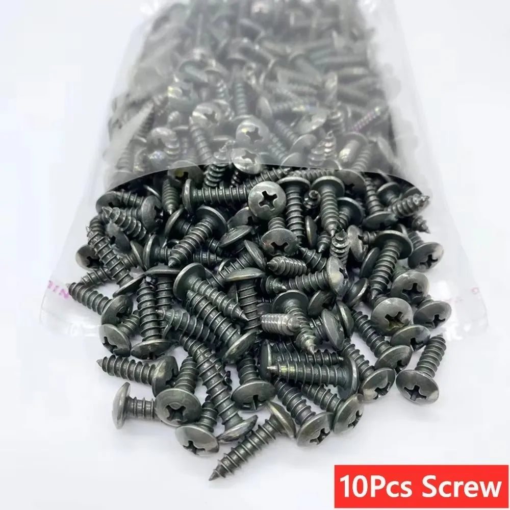 100Pcs-10Pc Mixed Car Metal Screw Fastener Clip U-Type Clip Anti-rust Protection