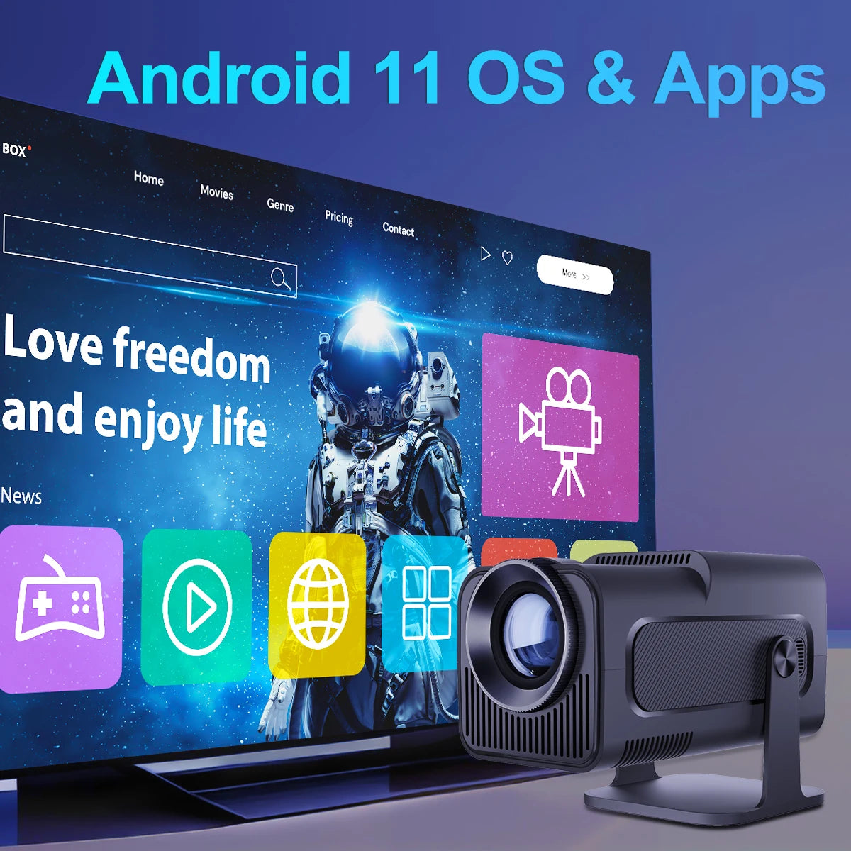 Magcubic HY320 Android11 4K HD Projector WiFi6
