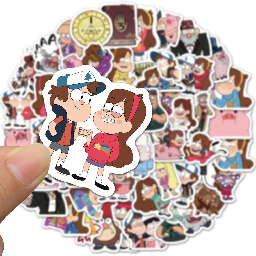 50Pcs Laptop Cartoon Gravity Falls Stickers