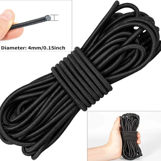 3/4/5/6mm Elastic Rope Rubber Belt Bungee Cords Strong Rubber Band Sewing Garment Craft for DIY Sewing Accessories