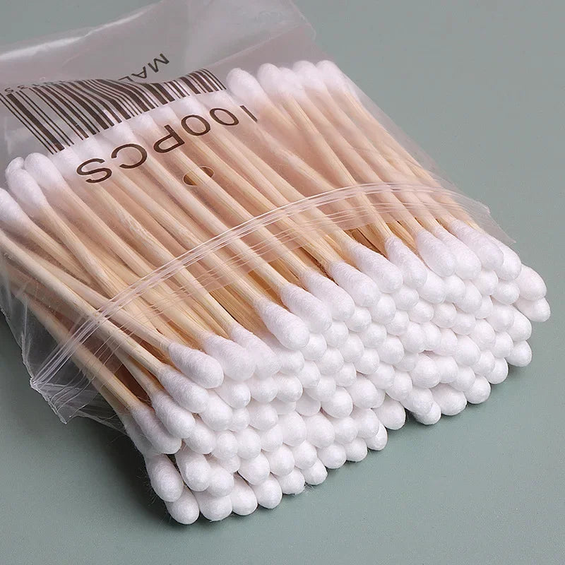 300/500/1000pcs Double Head Cotton Swab Women Makeup Cotton Buds