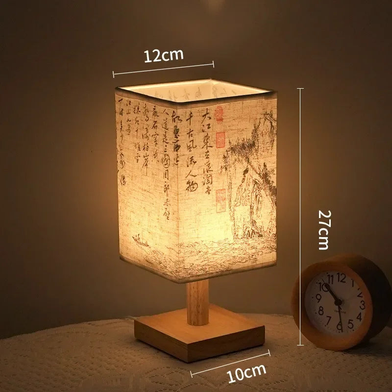 LED Decoration Chinese Table Lamp Simple Dimmable