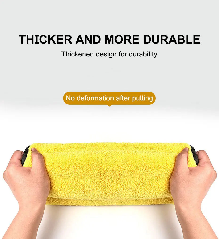 SEAMETAL Microfiber Car Washing Towel 400GSM Double-Sided Coral Velvet