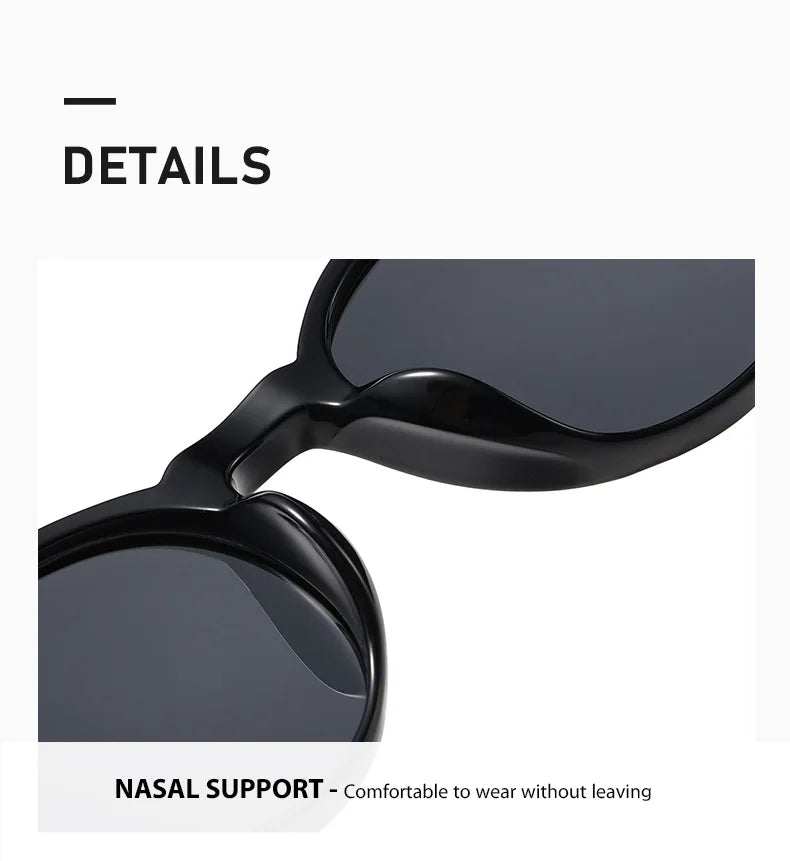 Unisex Casual Sunglasses Round Frame UV Resistant Polarized