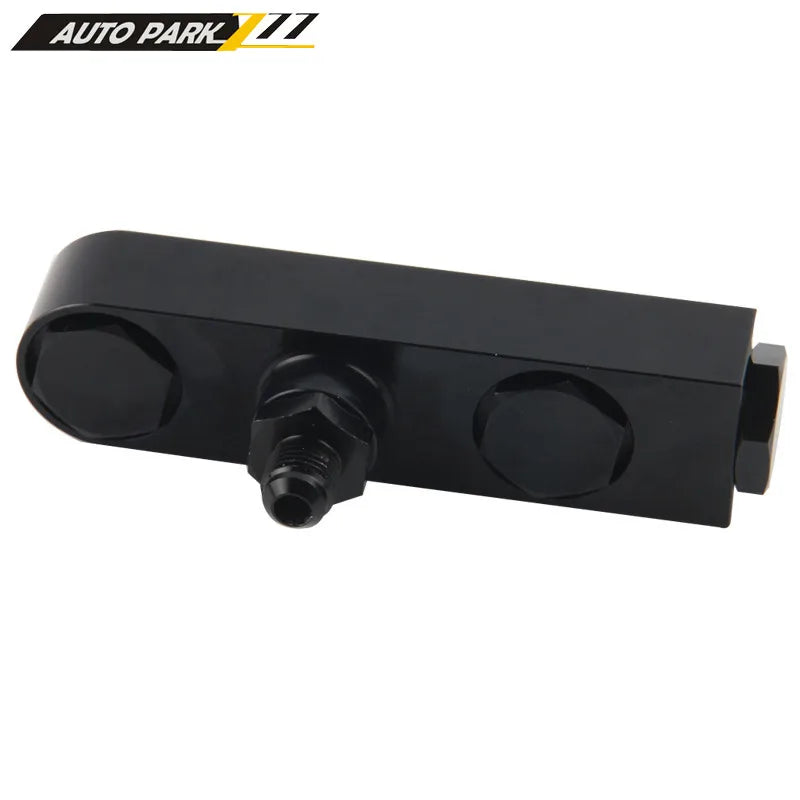 AN6 8 10 Billet Aluminium Assembly 2 in 1 inlet bracket for external Dual Twin Fuel Pumps