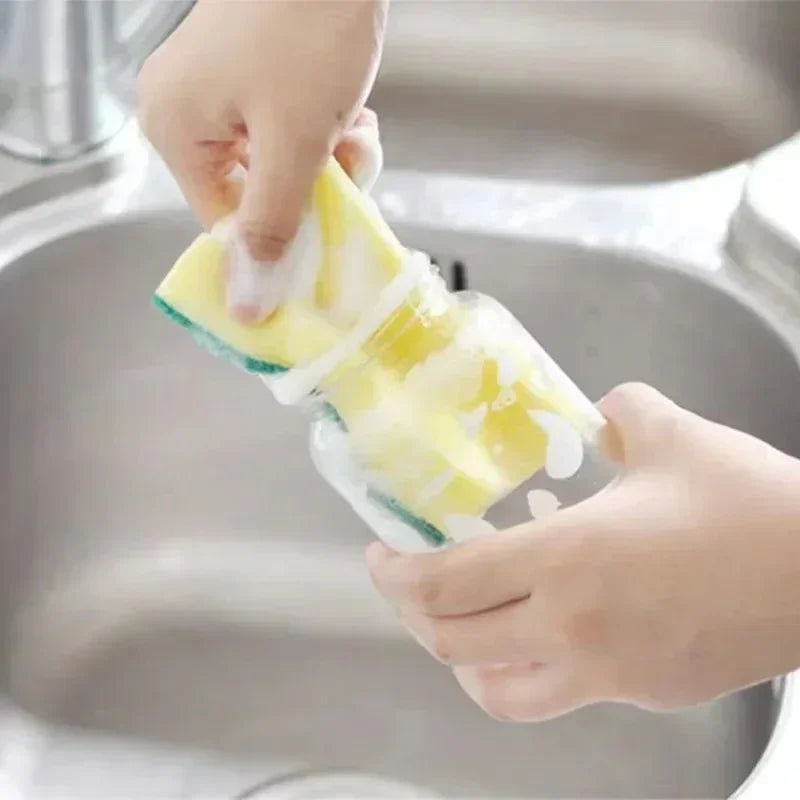 Highly absorbent double-sided sponge magic cleaning