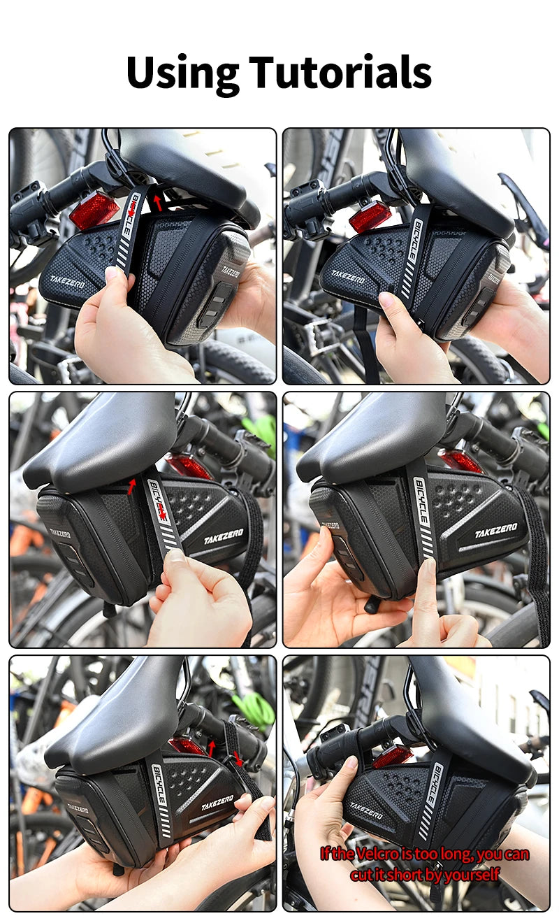 Bicycle Saddle Bag Waterproof Mountain Bike Saddle Storage