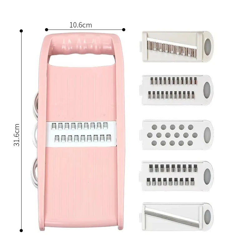 5 in 1 Multi-Functional Vegetable Chopper Onion Chopper Food Chopper Kitchen Mandoline Slicer Veggie Dicer Cutter