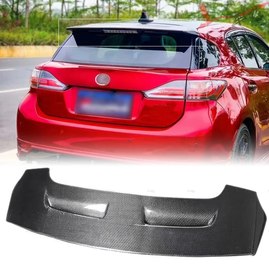 Suitable for Lexus CT200h CT200 2010-2022 car trunk wing body kit accessories high-quality carbon fiber rear roof lip spoiler