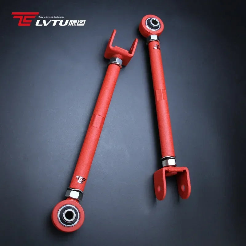 LVTU 98-05 Hot sell Red Adjustable Rear lower Camber Kit Control Arm Tension Rod For LEXUS IS200/GS300/SC430