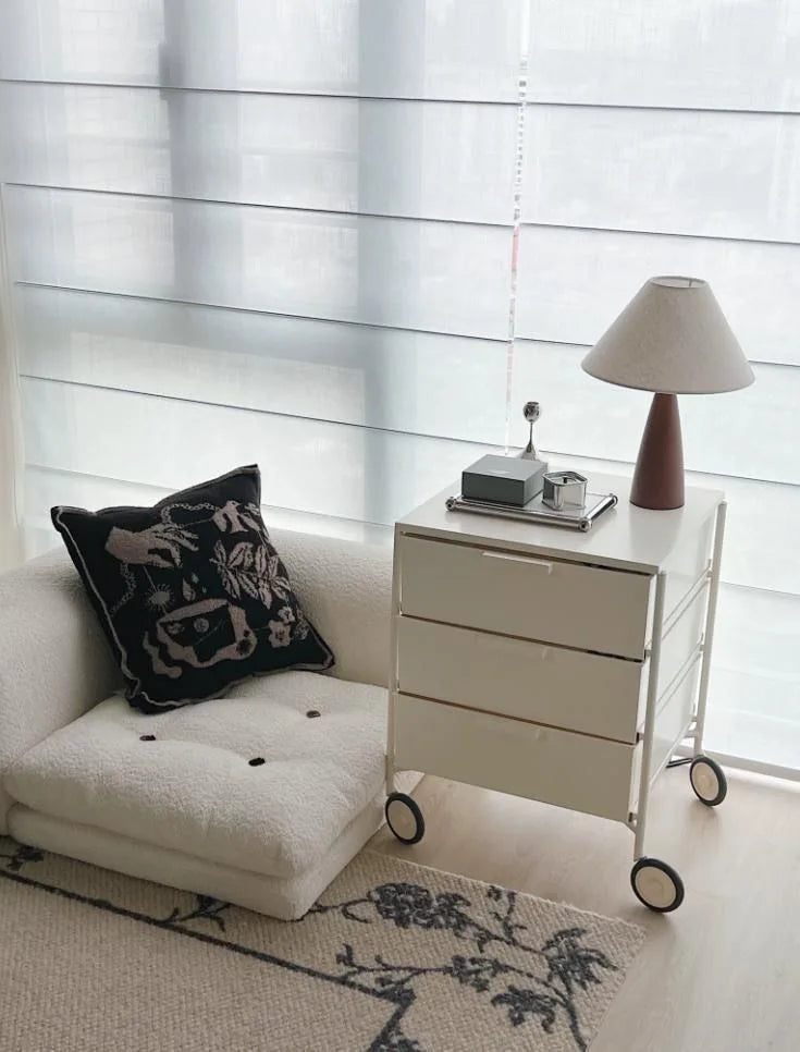 Solid Wood Retro fabric desk lamp Indoor decor Atmosphere Bedroom Bedside living room Tea Room Study Lamp