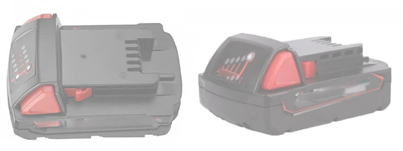 Portable Work Lamp Torch Spotlight LED Light Dual-USB Charging Port Power Bank Adapter Converter for Milwaukee 18V Battery