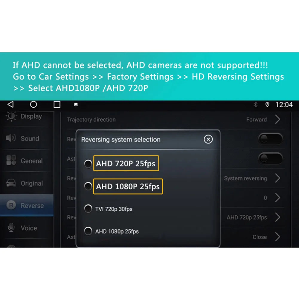 8K AHD 1080P Car 360° panoramic system camera for Android multimedia screen, Android multimedia system with 360APP function
