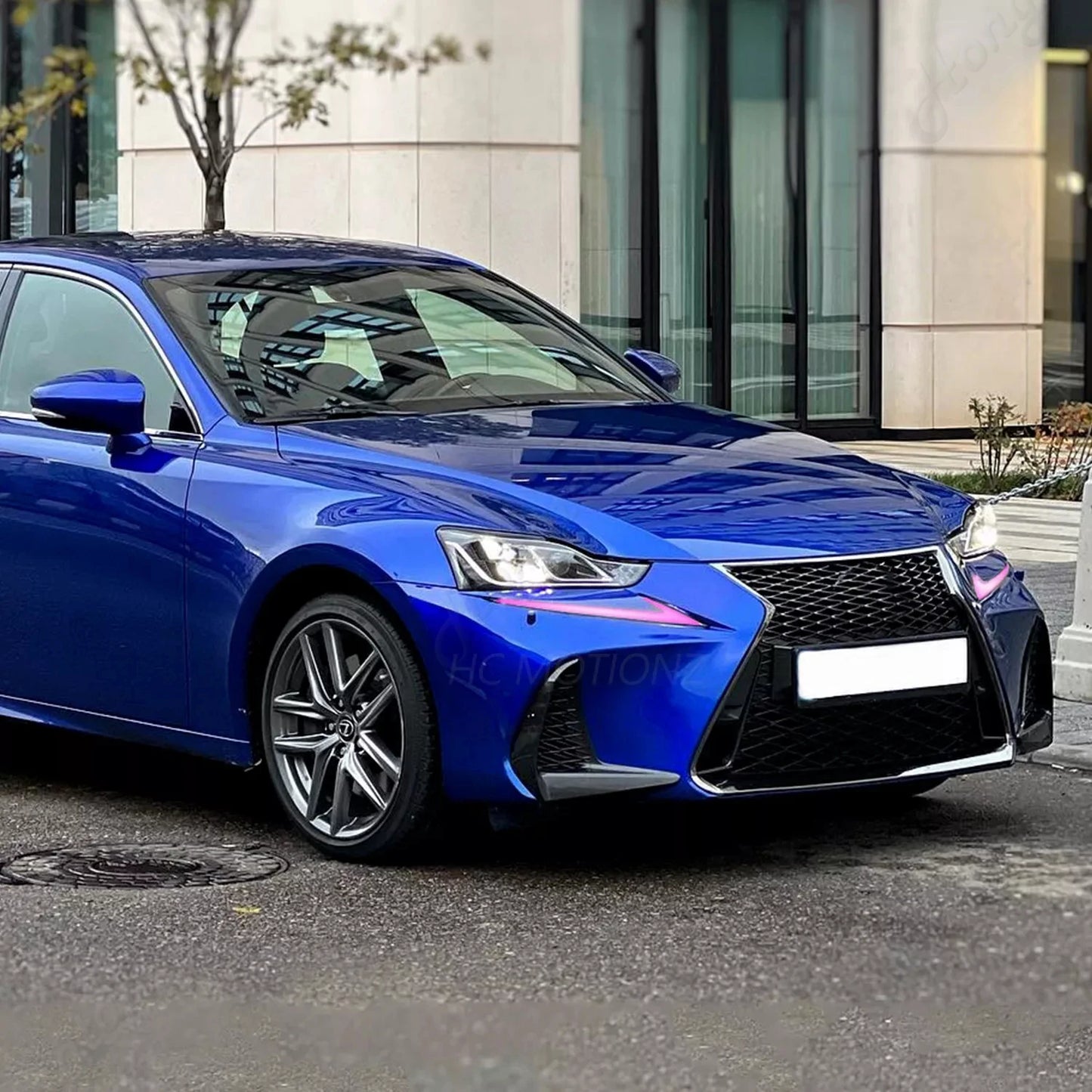 Pair RGB LED Daytime Running Light For 2013-2016/2017-2021 Lexus IS250/350/300 Start - UP Animation With Sequential Signal OLED