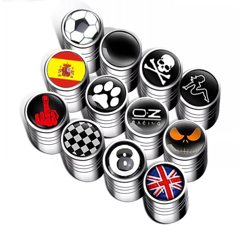 Car Tyre Valve Cap 4Pcs/Set New Universal Car Bicycle Motorbike Car Tire Valve Cap Wheel Dust Covers