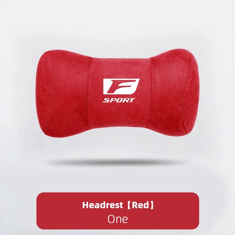 Lexus F-Sport Suede Headrest Memory Cotton Neck Pillow For Lexus ES300 RX330 RX300 GS300 IS250 IS200 CT200h IS300 NX RX LX GX GS