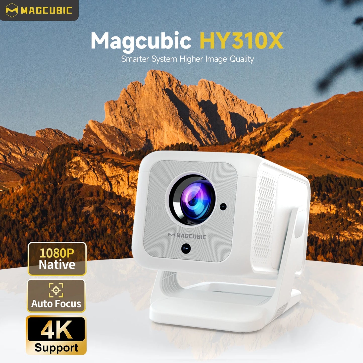 Magcubic Auto Focus 4K HD 1920*1080P 420ANSI Portable Projector Android