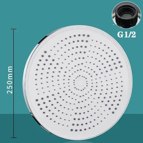 10 Inches Supercharge Shower Head Set 3 Modes High Pressure Rainfall Bathroom Shower ﻿