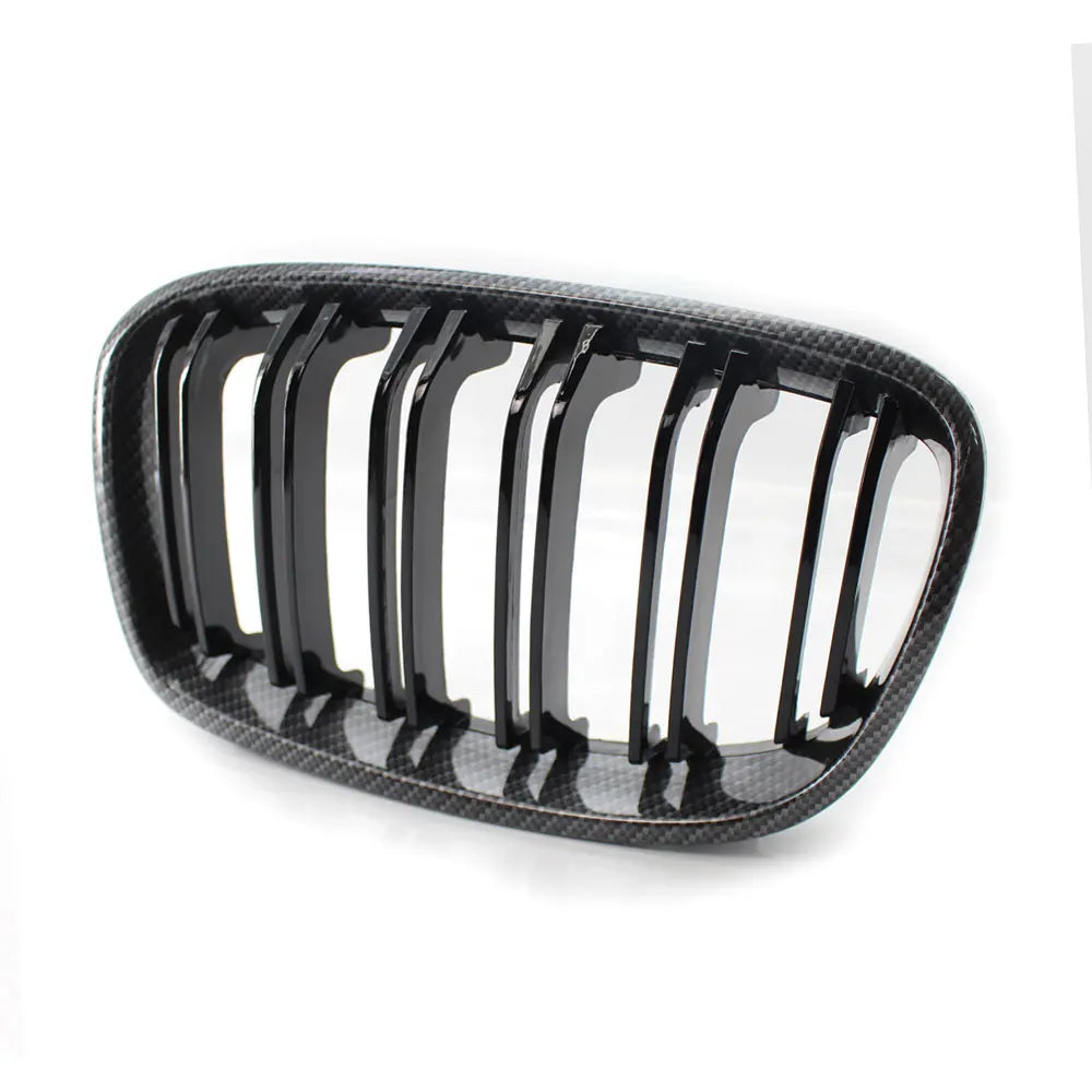 BMW Front Bumper Kidney Grille Hood Grills Carbon Fibber Colour 1-Series F20 F21 125i 118i 116I 125B 2010-2014