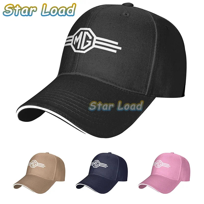 MG car Logo Trucker Cap Snapback Hat for Men Baseball Mens Hats Caps for Logo