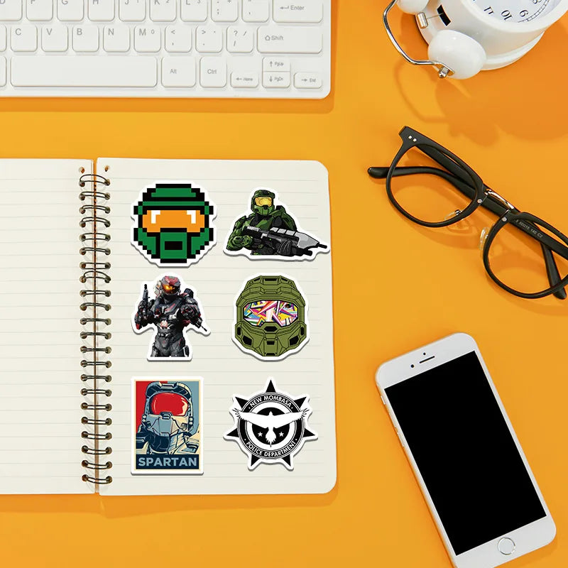 50Pcs  Cartoon Shooting Stickers  DIY Stickers Scrapbooking Laptop Vinyl  Waterproof Decals