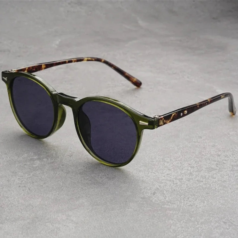 Unisex Casual Sunglasses Round Frame UV Resistant Polarized