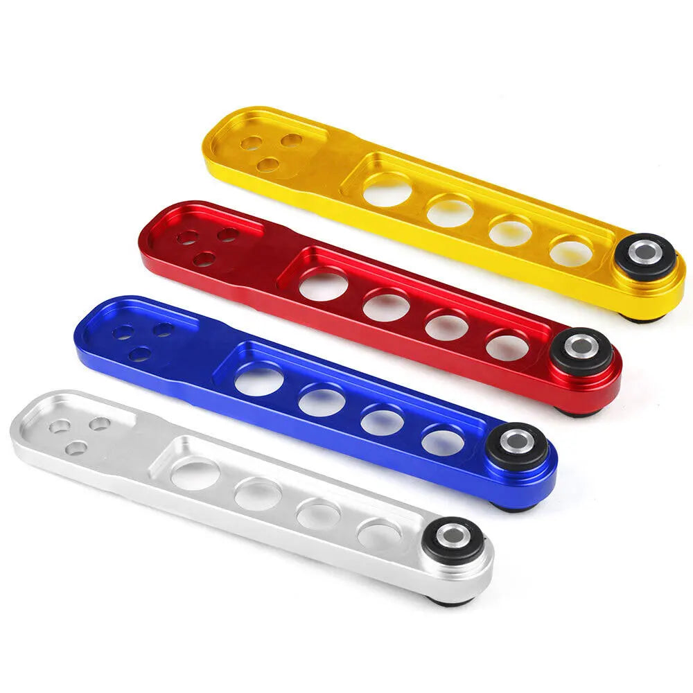 LOWER CONTROL ARMS LCA with REAR LOWER TIE BAR WITH Rear SUBFRAME BRACE FIT For Honda Civic Si 01-05 ES EM EP3 Aluminum