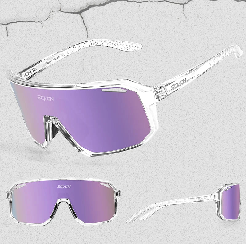 SCVCN New Outdoor Cycling Glasses Bike Sunglasses Men UV400